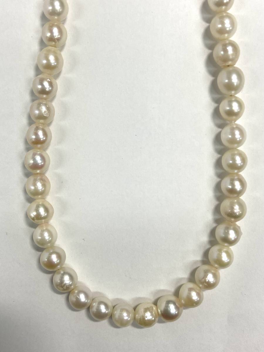 【真珠】アコヤ真珠　5.5mm～6mm　パール ネックレス　留め金具　シルバー　アコヤパール　あこや　未使用　16_画像5