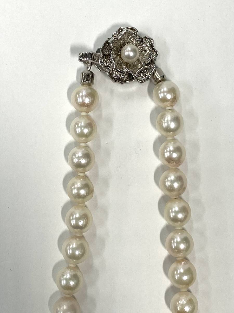 【真珠】アコヤ真珠　6.5mm～7mm　パール ネックレス　留め金具　シルバー　アコヤパール　あこや　未使用 23_画像5
