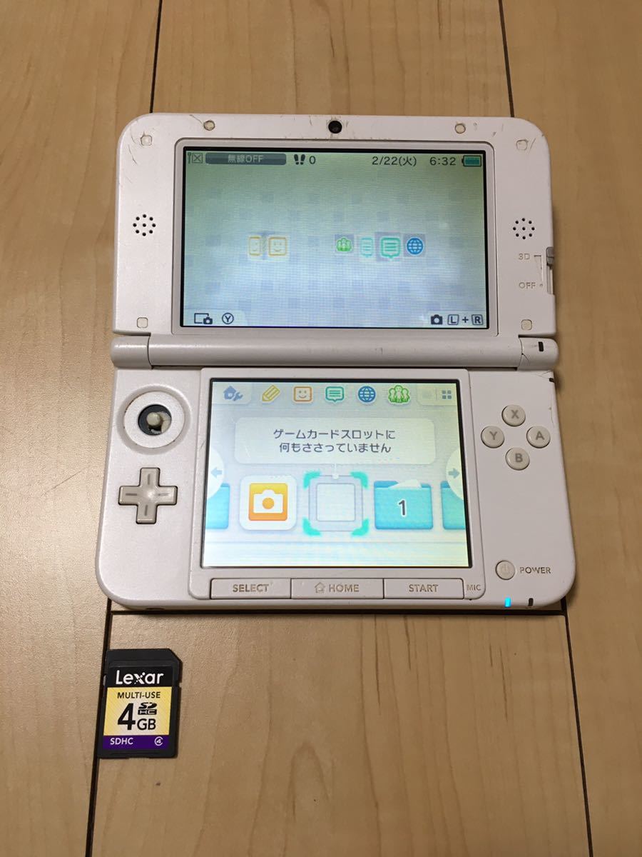 ニンテンドー3DS LL本体　とびだせどうぶつの森 パック　ジャンク_画像5