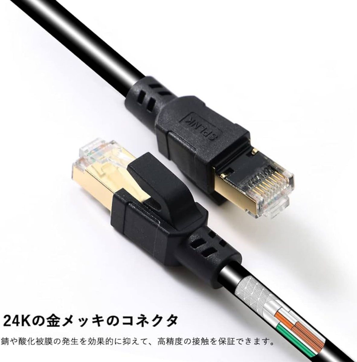 【大特価】CAT8 LANケーブル 3m 2000MHz 40Gbps 高速通信  ケーブル LAN 超高速インターネットケーブル