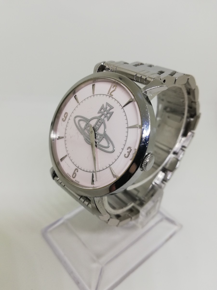 【稼働品】Vivienne Westwood ヴィヴィアンウエストウッド VW-7743 クォーツ腕時計SV