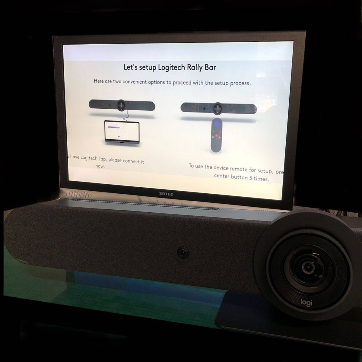 Logicool ロジクール RALLY BAR VR0019 一体型ビデオ会議システム 付属品 元箱付き 通電OK 現状品_画像2