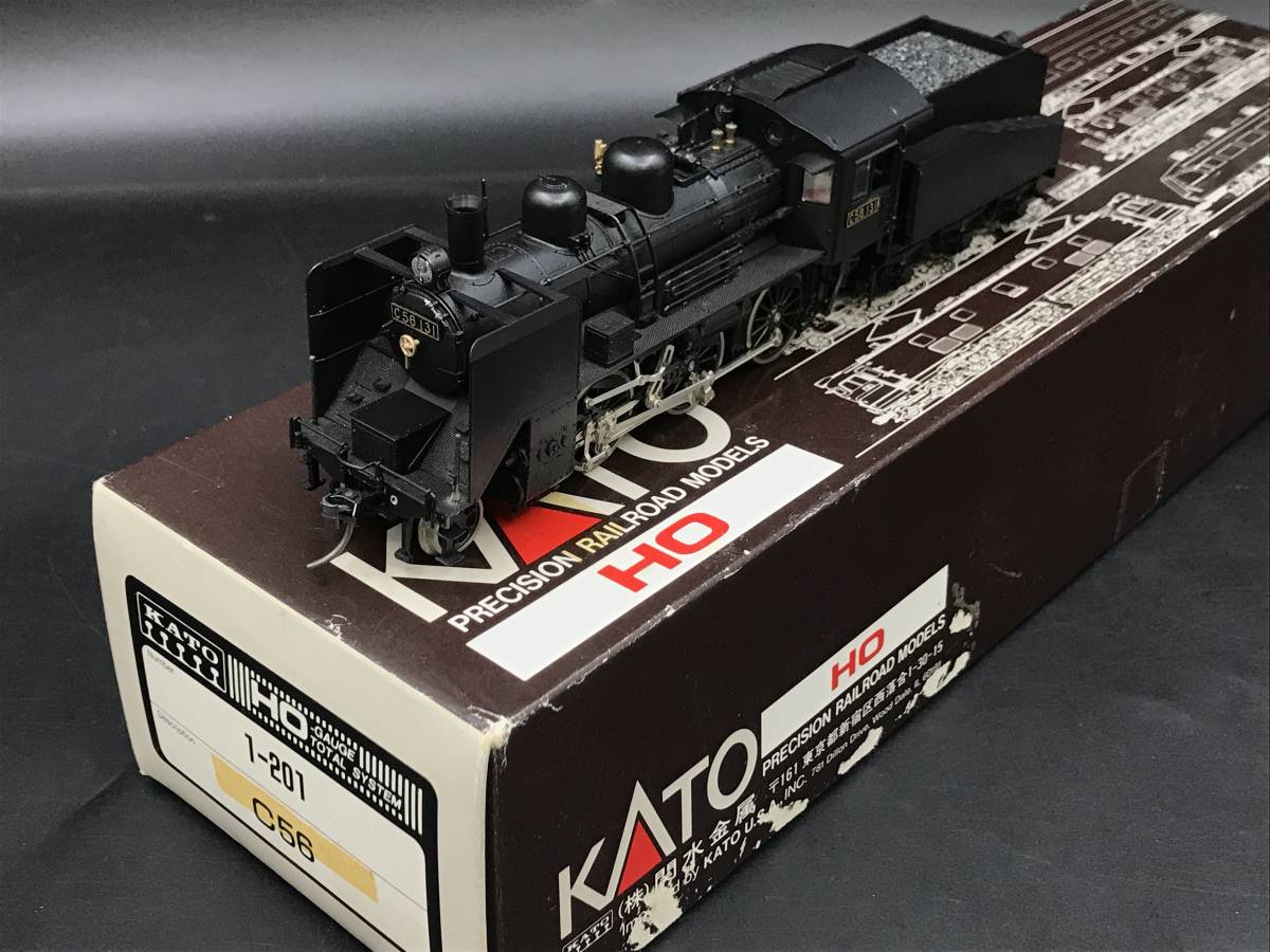 SE1213-07◆KATO HOゲージ 1-201 C56 131 蒸気機関車 鉄道模型 箱あり_画像1