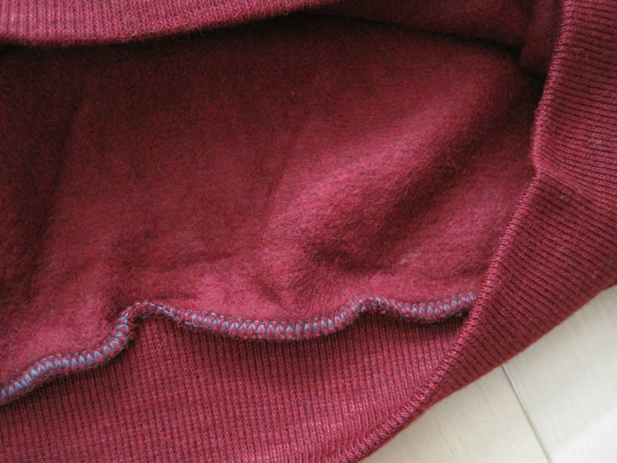 レア　アメリカ製　デッドストック　Sale Knitting アクリル×レーヨン　Vネック　ニットカットソー　XL_内側はフリースのような感じです