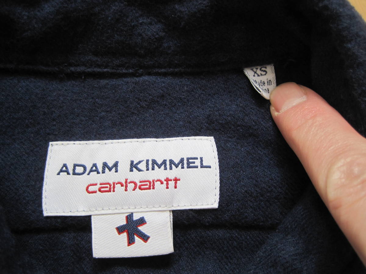 トゥモローランド購入　CARHARTT x ADAM KIMMEL カーハート×アダムキメル 　ワークシャツ　ネル　XSですが大きめです_画像8