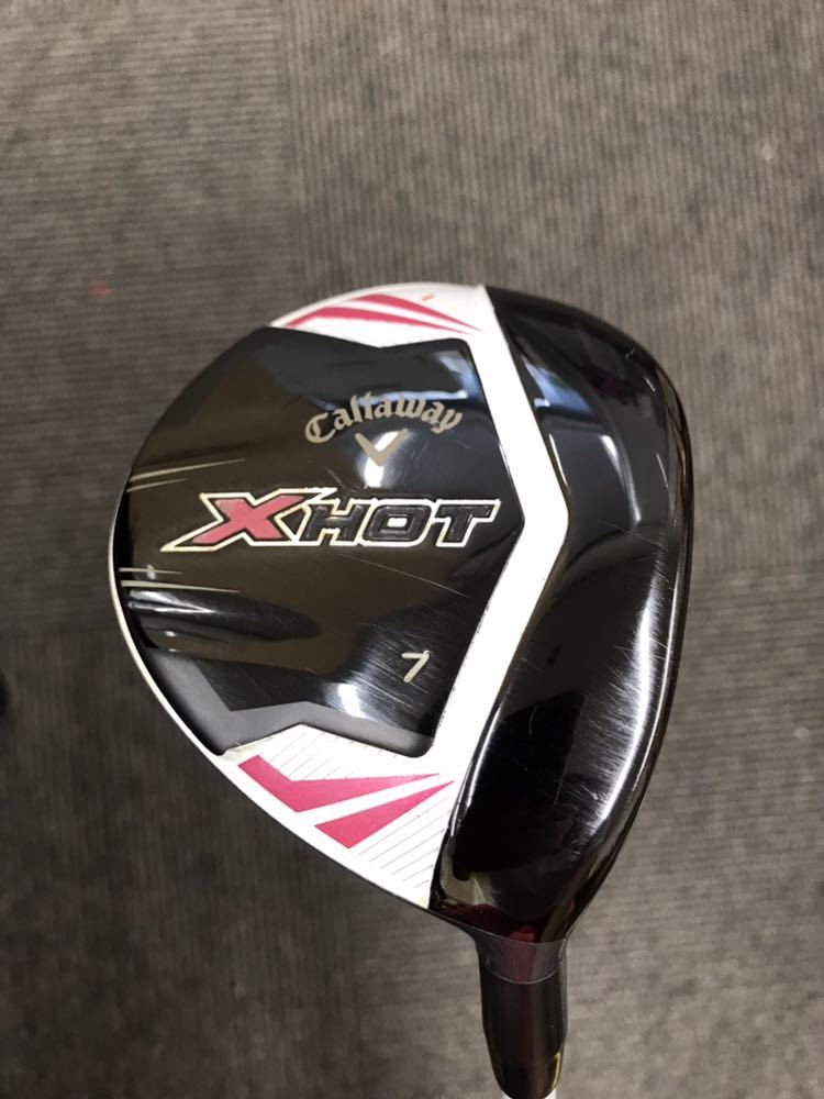 超お値打ち出品 入手困難品 callaway 元祖ぶっ飛びX-HOT Lady's フェアウェイウッド #7 21° used超美品 ゴルフ上級女子の最終兵器の画像1