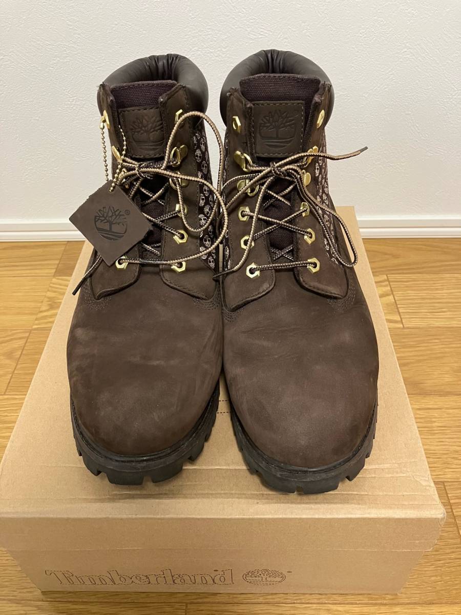 新品正規品 ティンバーランド Timberland PANEL BT 廃盤品 6インチブーツ size 10in 28㎝ キャンバス×ヌバック ブラウン 36524_画像2