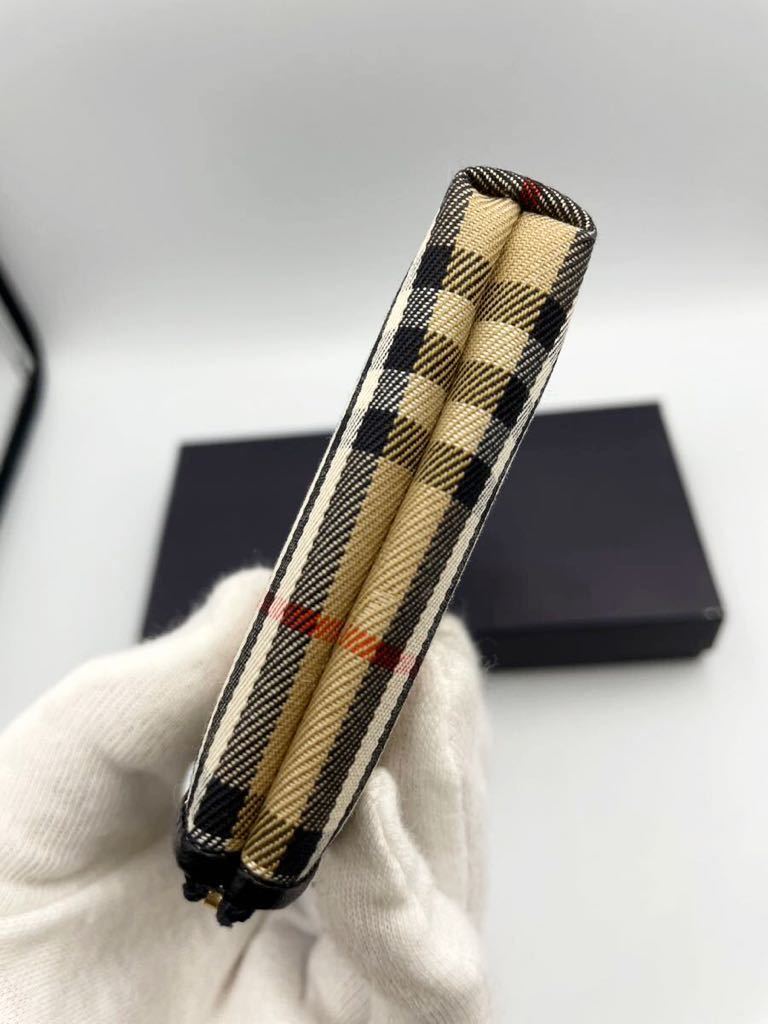 未使用品　バーバリー　ペンケース　ブラック×チェック　筆箱　ボールペン　マルチケース　BURBERRY _画像6