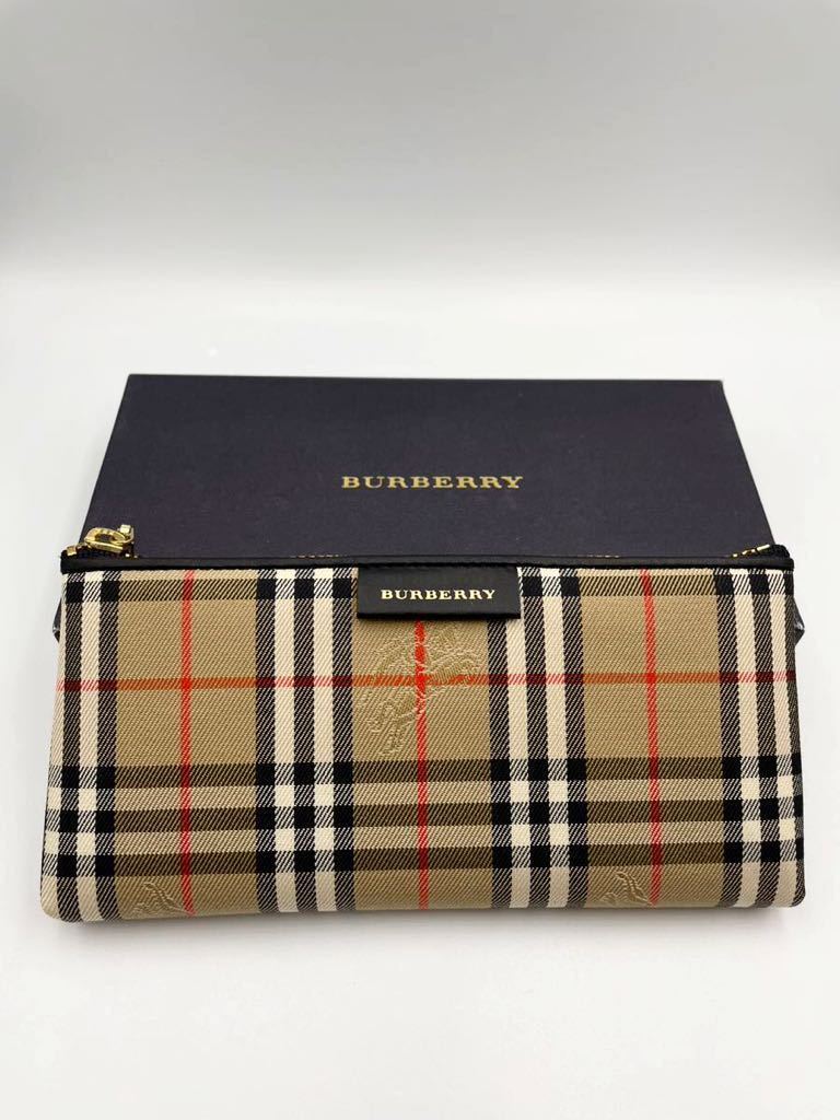 未使用品　バーバリー　ペンケース　ブラック×チェック　筆箱　ボールペン　マルチケース　BURBERRY _画像1