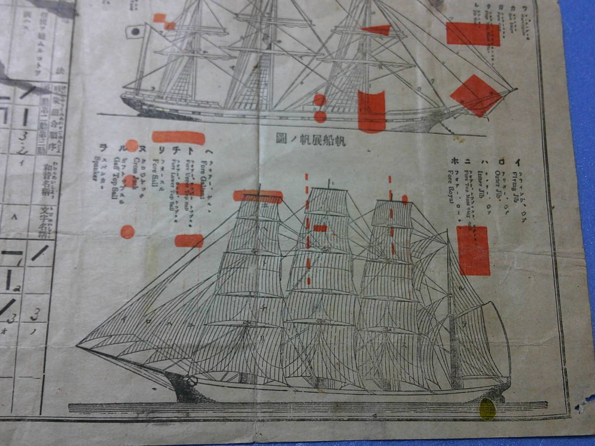 昔の印刷物『昭和１６年羅盤と手旗信号』_画像9
