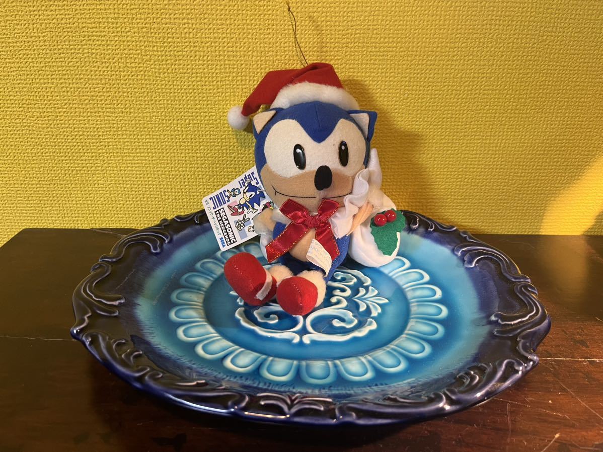 90年代 90s 1991 1992 ソニック・ザ・ヘッジホッグ SONIC THE HEDGEHOG SEGA セガ ぬいぐるみ 人形 SEGA クリスマス タグ付き