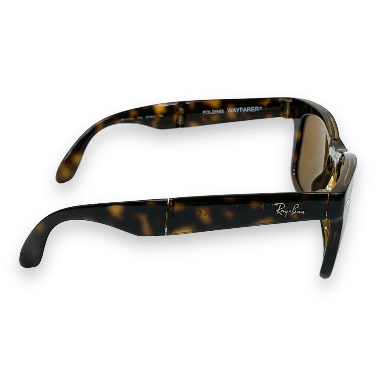 美品 Ray-Ban レイバン サングラス 眼鏡 小物 アイウェア ファッション ブランド RB4105 WAYFARER FOLDING 折りたたみ ケース付き_画像3