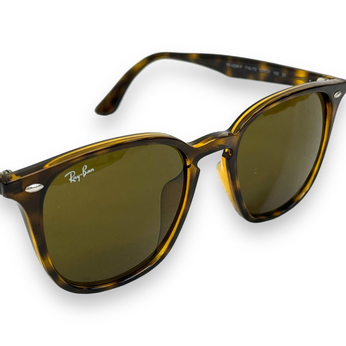 美品 Ray-Ban レイバン サングラス 眼鏡 アイウェア ファッション ブランド WASHED LENSES アジアンフィット ウェリントン RB4258F_画像8