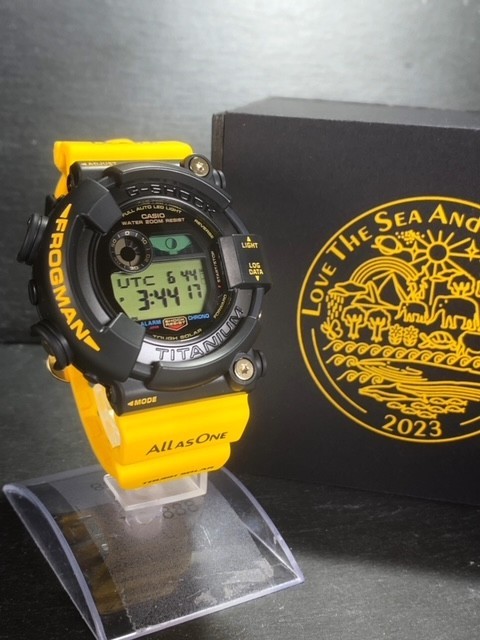 新品 カシオ CASIO Gショック MASTER OF G - SEA FROGMAN アイサーチ・ジャパン コラボモデル イルクジ タフソーラー 腕時計 GW-8200K-9JR_画像4