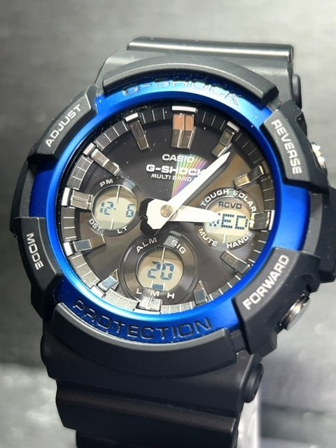 新品 CASIO カシオ G-SHOCK ジーショック GAW-100B-1A2 腕時計 タフソーラー 電波時計 アナデジ カレンダー 多機能 20気圧防水 メンズ_画像2