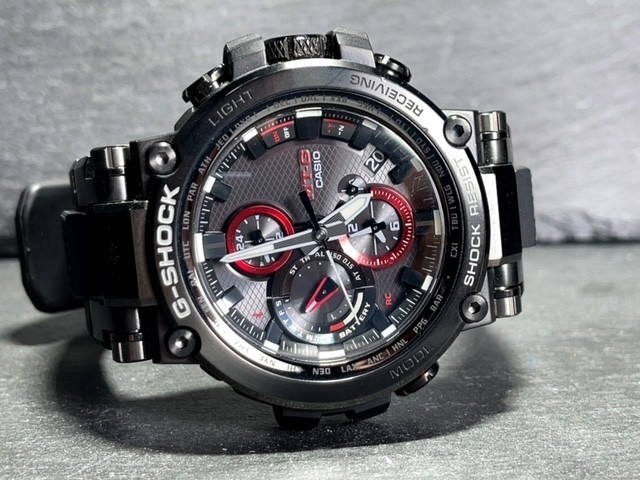 超美品 CASIO カシオ G-SHOCK ジーショック MT-G 腕時計 電波ソーラー腕時計 モバイルリンク Bluetooth スマホリンク MTG-B1000B-1AJF_画像6
