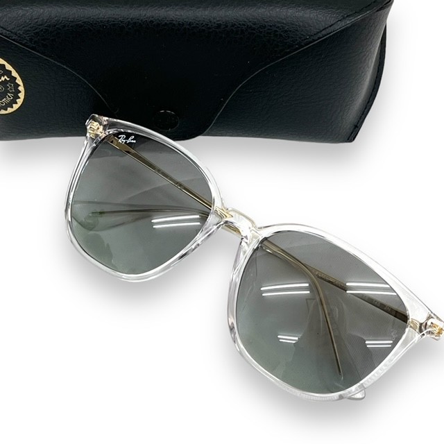 美品 Ray-Ban レイバン サングラス 眼鏡 アイウェア ファッション Youngster Essential ヤングスタートランスパレント ボストン RB4348D_画像1