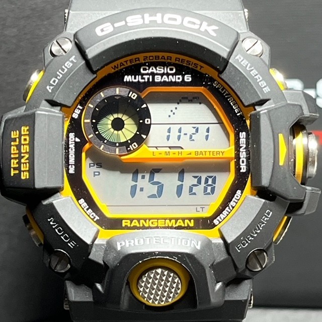 新品 CASIO G-SHOCK カシオ ジーショック MASTER OF G RANGEMAN レンジマン GW-9400YJ-1JF 電波ソーラー 腕時計 エマージェンシーカラー_画像2