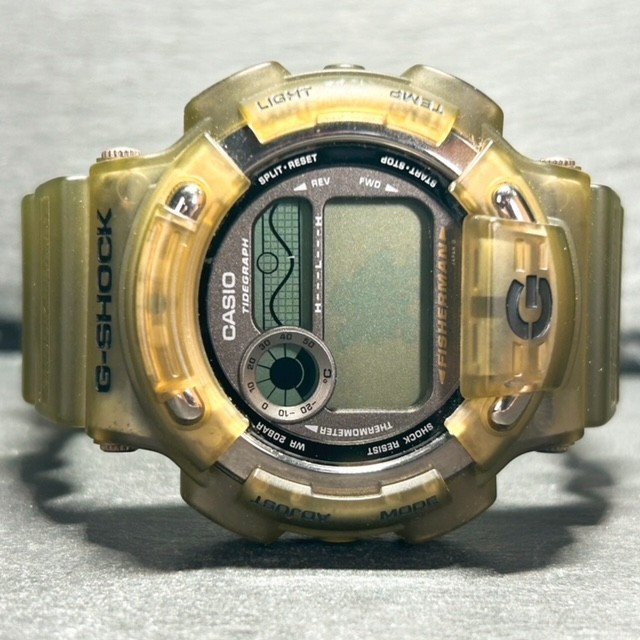 CASIO カシオ G-SHOCK ジーショック FISHERMAN フィッシャーマン イルクジ DW-8600 腕時計 クオーツ デジタル カレンダー 多機能 チタン_画像4