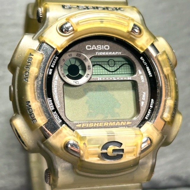 CASIO カシオ G-SHOCK ジーショック FISHERMAN フィッシャーマン イルクジ DW-8600 腕時計 クオーツ デジタル カレンダー 多機能 チタン_画像1
