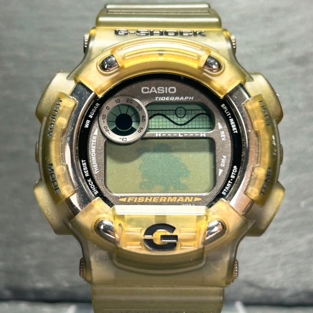 CASIO カシオ G-SHOCK ジーショック FISHERMAN フィッシャーマン イルクジ DW-8600 腕時計 クオーツ デジタル カレンダー 多機能 チタン_画像3