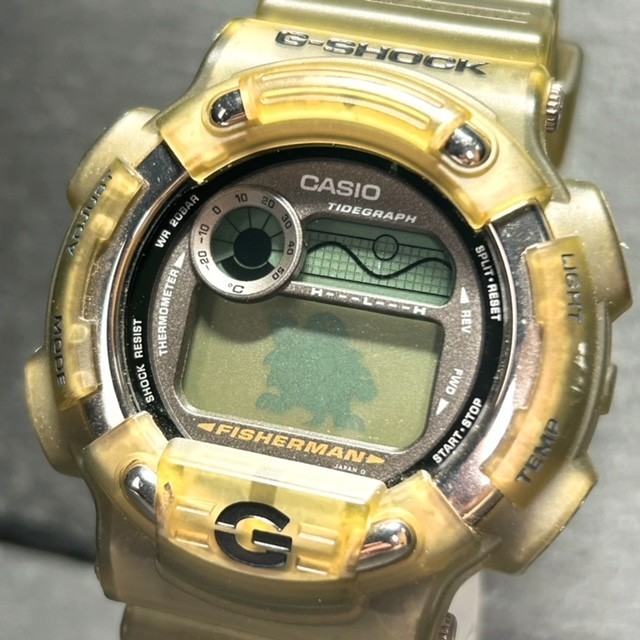CASIO カシオ G-SHOCK ジーショック FISHERMAN フィッシャーマン イルクジ DW-8600 腕時計 クオーツ デジタル カレンダー 多機能 チタン_画像2
