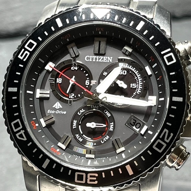 美品 CITIZEN PROMASTER シチズン プロマスター 563051 (PMP56-3051) エコドライブ 腕時計 ソーラー電波 10気圧防水 ランドシリーズ_画像1