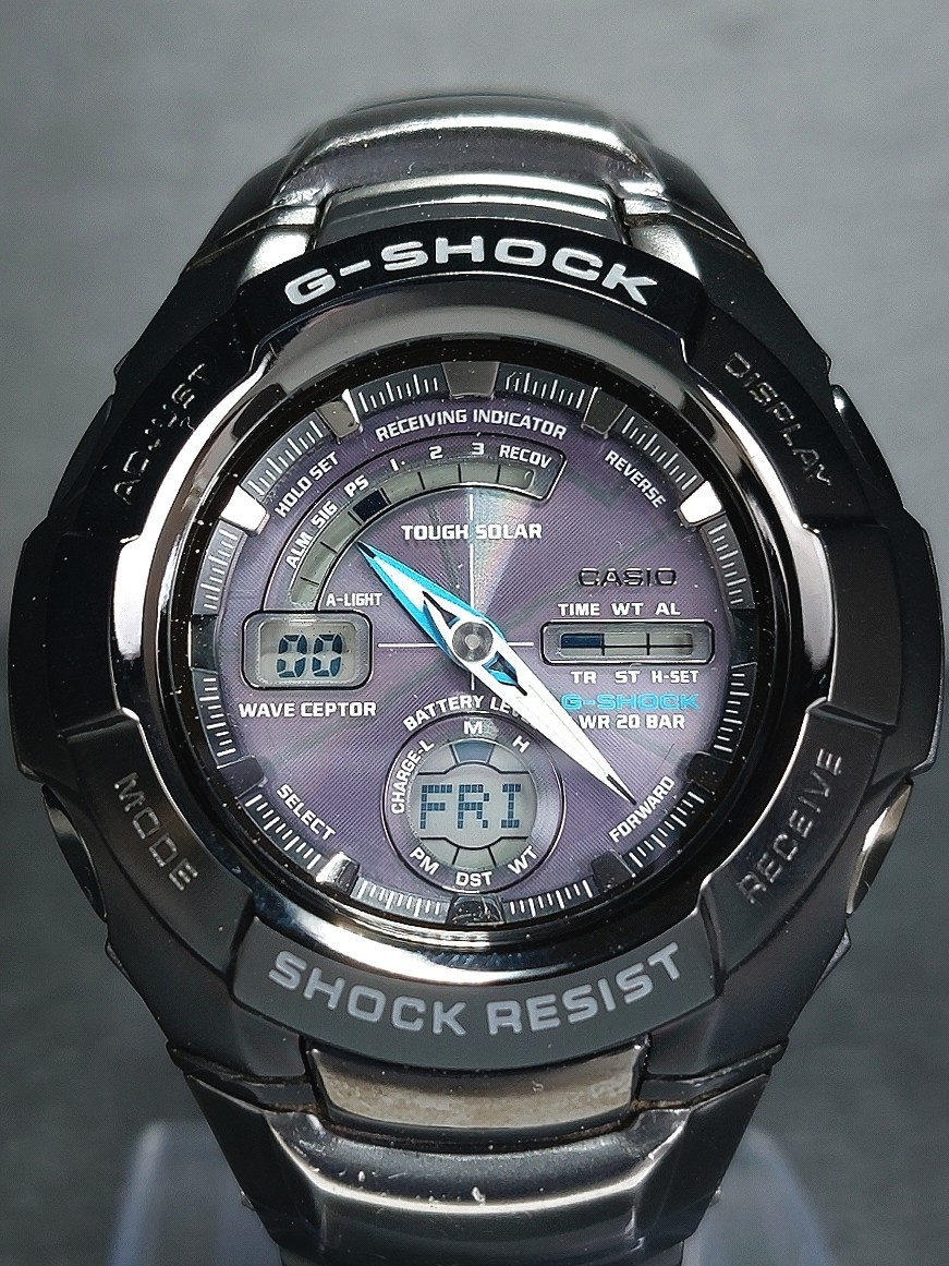 CASIO カシオ G-SHOCK ジーショック THE G ザ・ジー タフソーラー GW-1210BJ-1AJF メンズ 腕時計 アナデジ ブラック 多機能 動作確認済み_画像1