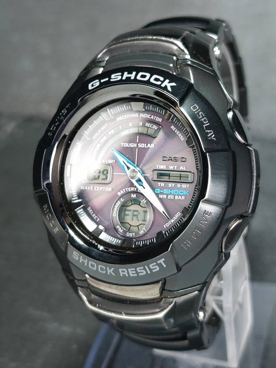 CASIO カシオ G-SHOCK ジーショック THE G ザ・ジー タフソーラー GW-1210BJ-1AJF メンズ 腕時計 アナデジ ブラック 多機能 動作確認済み_画像2