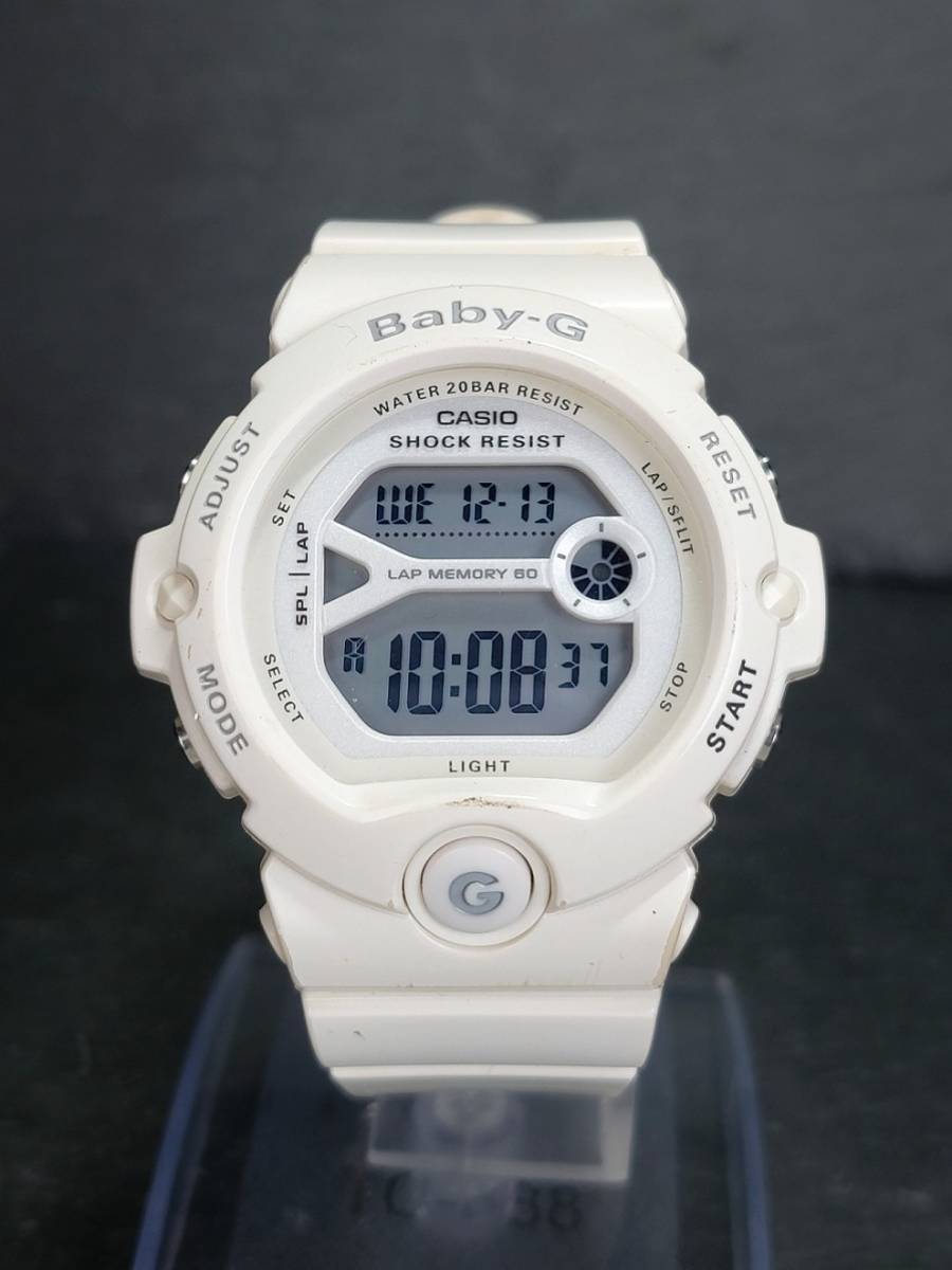 CASIO カシオ Baby-G ベビージー FOR SPORTS フォアスポーツ BG-6903 デジタル 腕時計 ホワイト ラバーベルト 電池交換済み 動作確認済み_画像2