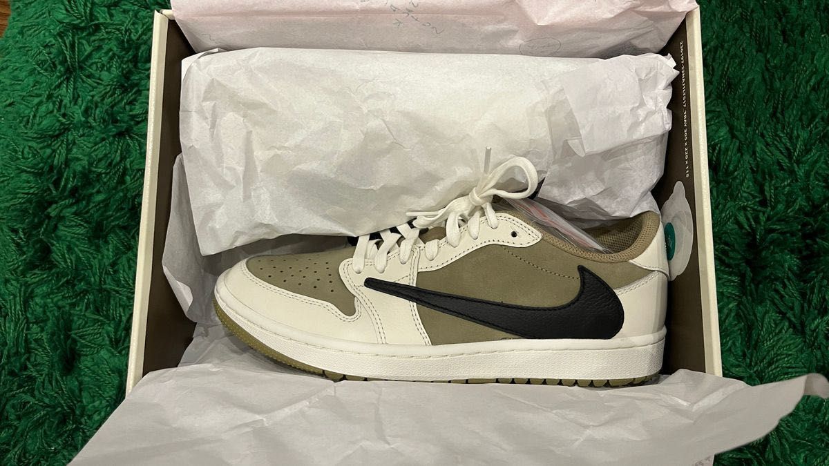 Travis Scott × Nike Air Jordan 1 Low Golf NRG Neutral Olive