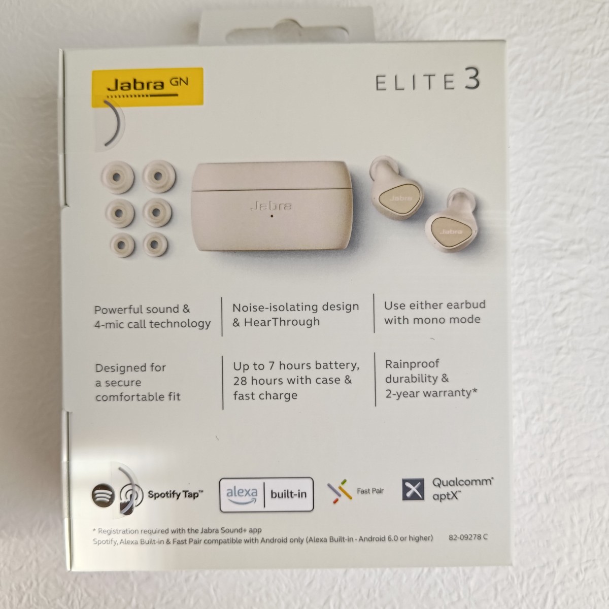 新品未開封品　Jabra Elite 3 完全ワイヤレスイヤホン ホワイト_画像2