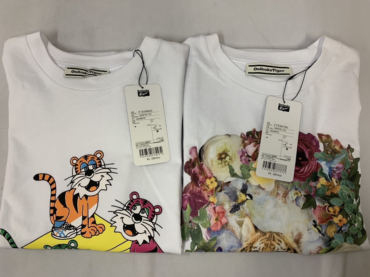 OnitsukaTiger オニツカタイガー 6枚セット Tシャツ4枚 長袖Tシャツ1枚 長袖シャツ1枚 未使用 [1-5] 115/604A_画像2