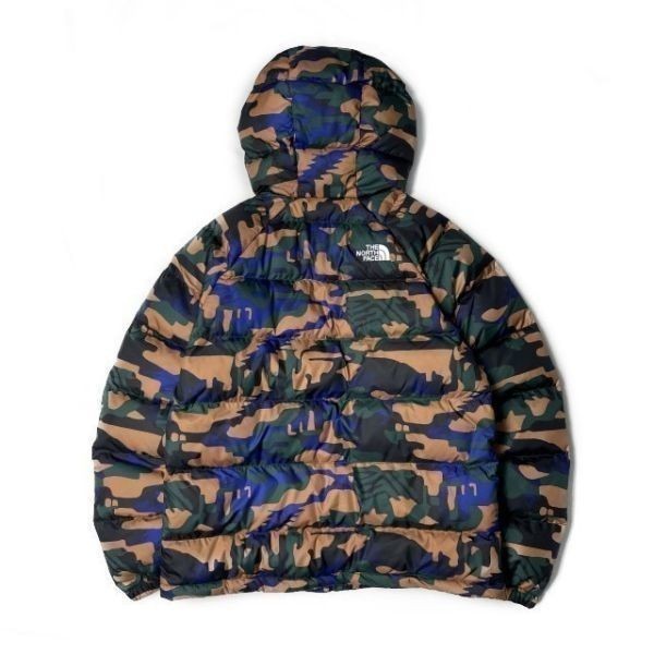 1円～!売切!【正規新品】THE NORTH FACE PRINTED HYDRENALITE HOODIE ダウンジャケット US限定 防寒 最新モデル(L)茶 黒 迷彩柄 190122-130_画像7