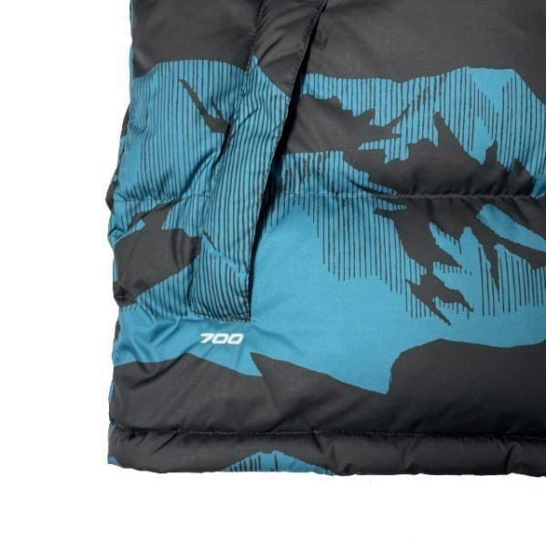 1円～!売切!【正規新品】THE NORTH FACE PRINTED 1996 RETRO NUPTSE VEST ダウンベスト ヌプシ RDS 防寒 US限定(XL)青 総柄 ① 190122-115_画像5