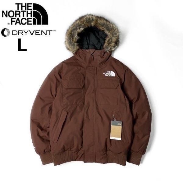 1円～!売切!【正規新品】THE NORTH FACE◆MCMURDO BOMBER JACKET マクマードボンバー ダウンジャケット US限定 新作 防寒(L)茶 190122-175_画像3