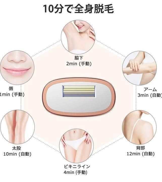 限定大幅値引き中！！大人気★99万回照射　レーザー脱毛器　男女兼用　IPL脱毛器　冷却　新品未使用