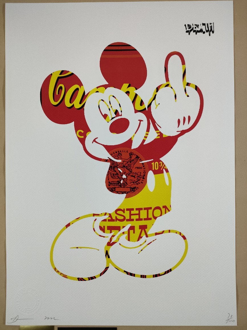 #034 DEATH NYC 世界限定ポスター 現代アート ポップアート ミッキーマウス バンクシー カウズ ディズニー キャンベル ウォーホル_画像2