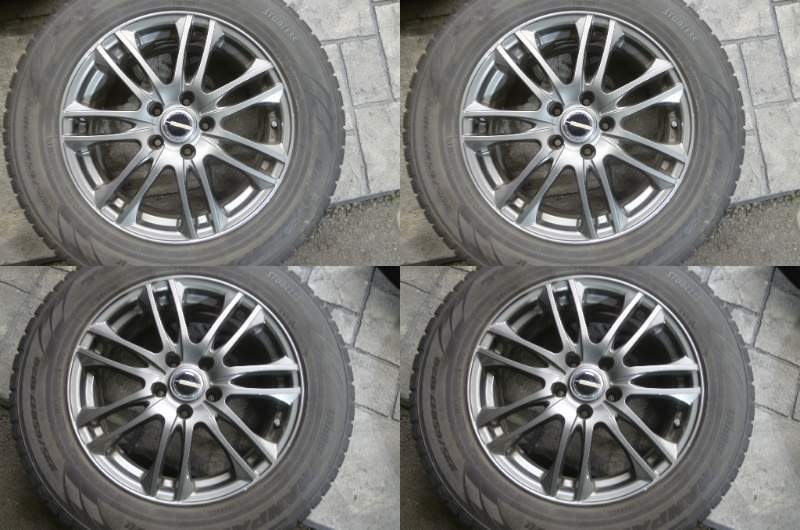 『N353』【岐阜市手渡可能】 60ハリアー WEDS NEXTA 17インチ 225/65R17 2014 年製 スタッドレス4本セット_画像2