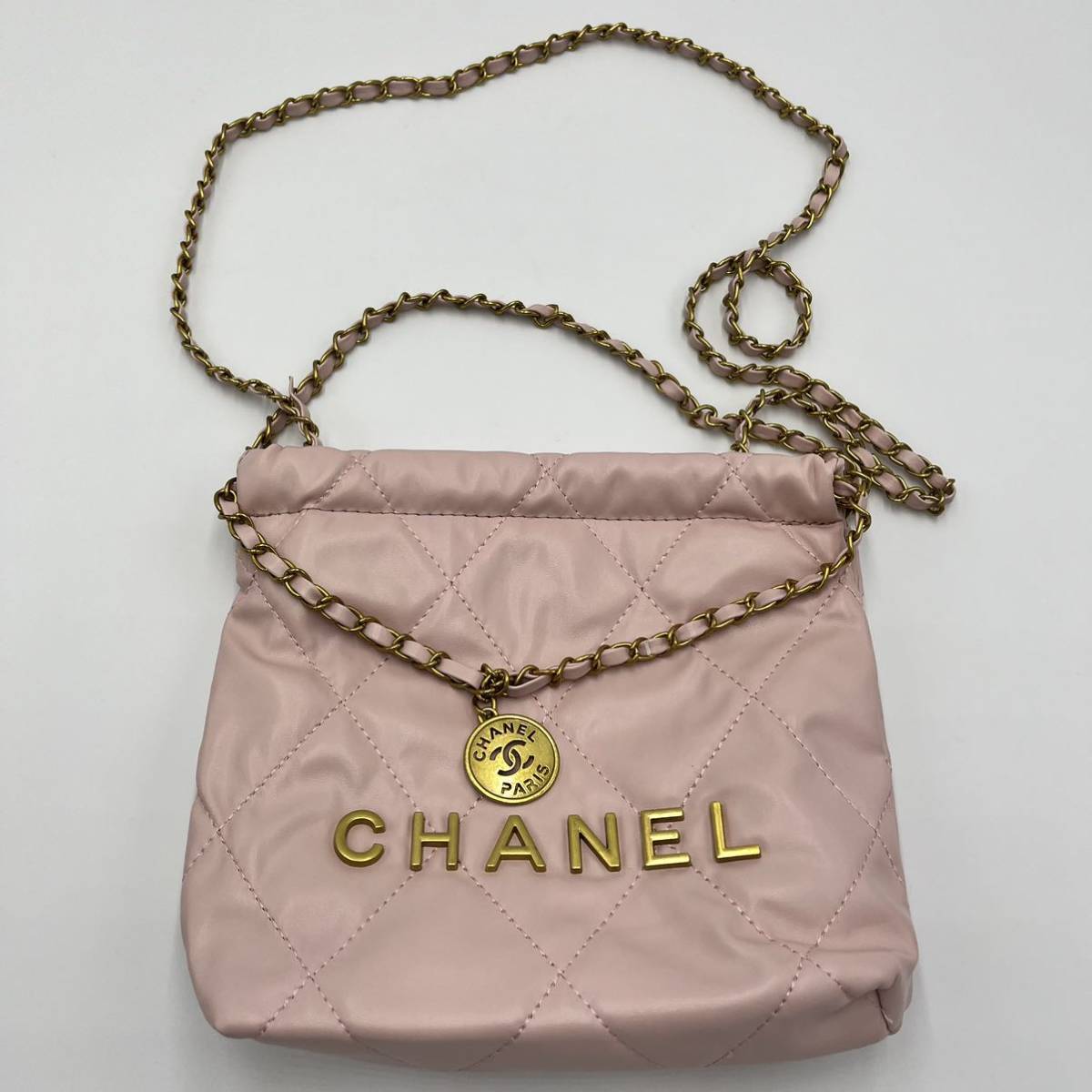 CHANEL シャネル　【海外VIPノベルティ】 22ミニバッグ　ライトピンク　ピンク　ショルダー　トートバッグ_画像3