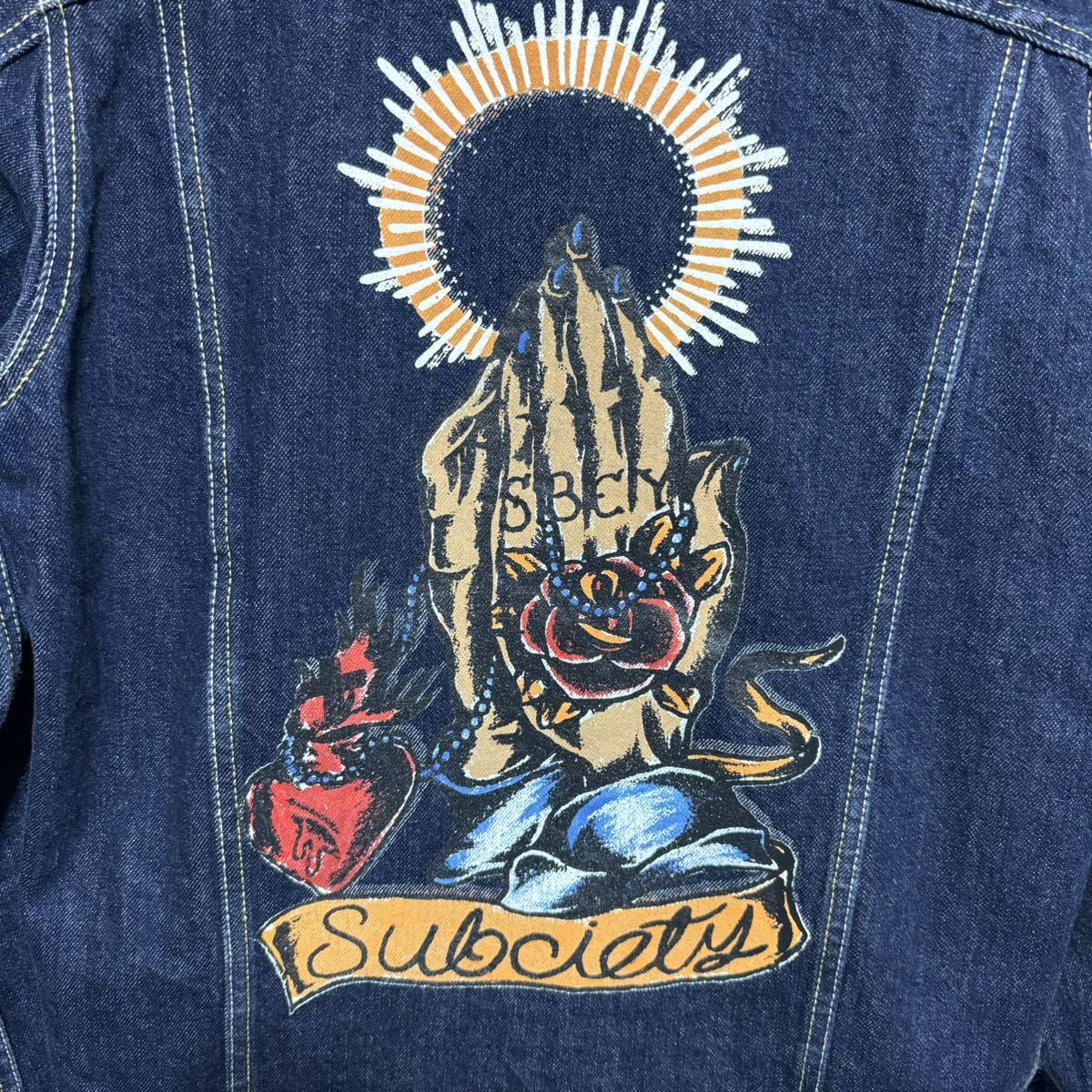美品 subciety バックプリントデニムジャケット 日本製|Yahoo 美品 subciety バックプリントデニムジャケット 日本製|Yahoo
