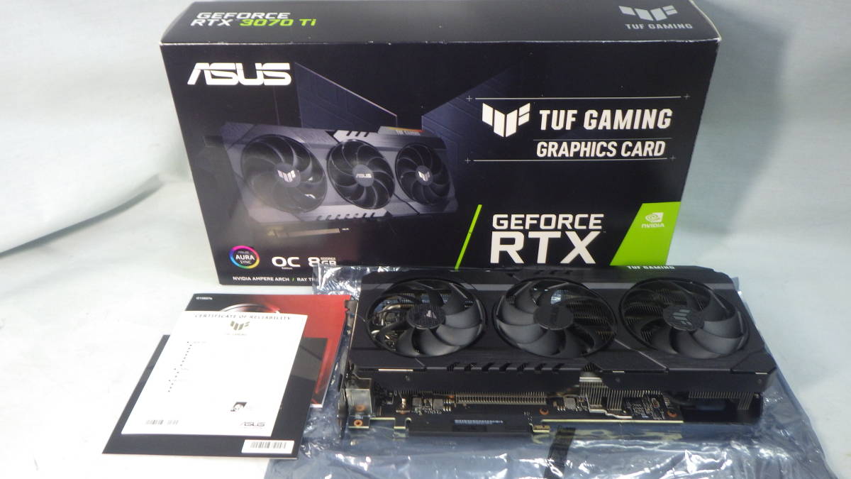 ■ASUS■セミファンレス仕様■TUF-RTX3070TI-O8G-GAMING■中古■ ★即決★の画像1