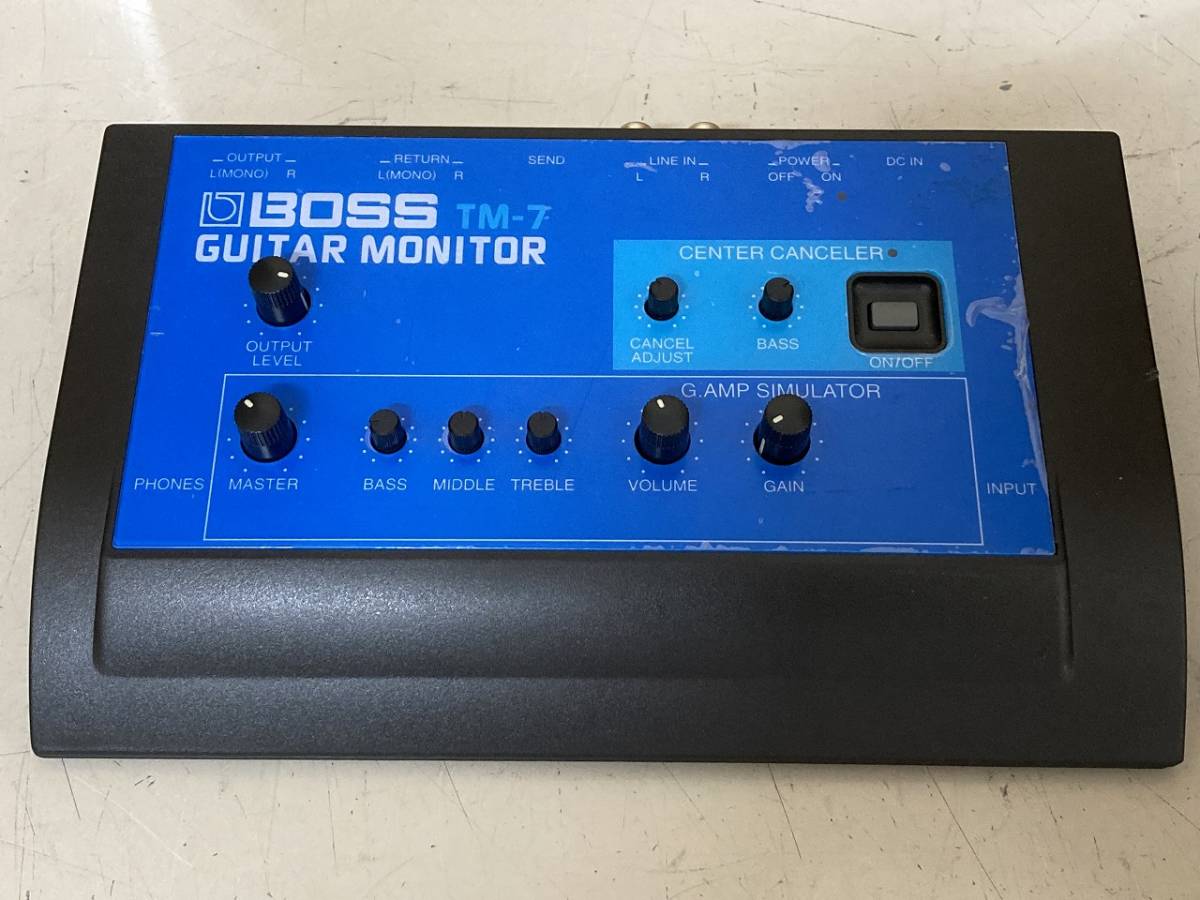 ■BOSS■自宅練習に/アンプシミュレーター■TM-7■中古■　★即決★_画像1