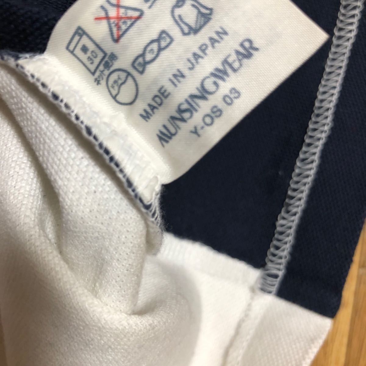 日本製 Munsingwear レディース ポロシャツ 白 Lサイズ ゴルフ マンシングウェア 金ボタン_画像5