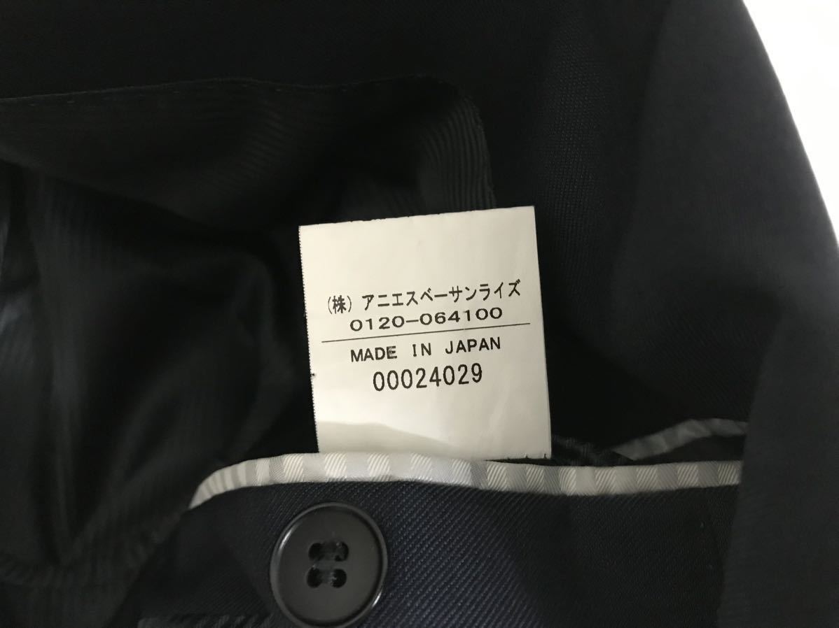 本物アニエスベーオムagnes b.hommeウールテーラードジャケットメンズサーフワークアメカジミリタリービジネススーツ紺ネイビー44S日本製