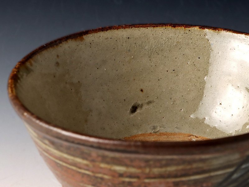 【古美味】人間国宝 金城次郎 壺屋焼魚文碗 茶道具 保証品 1QAn_画像6