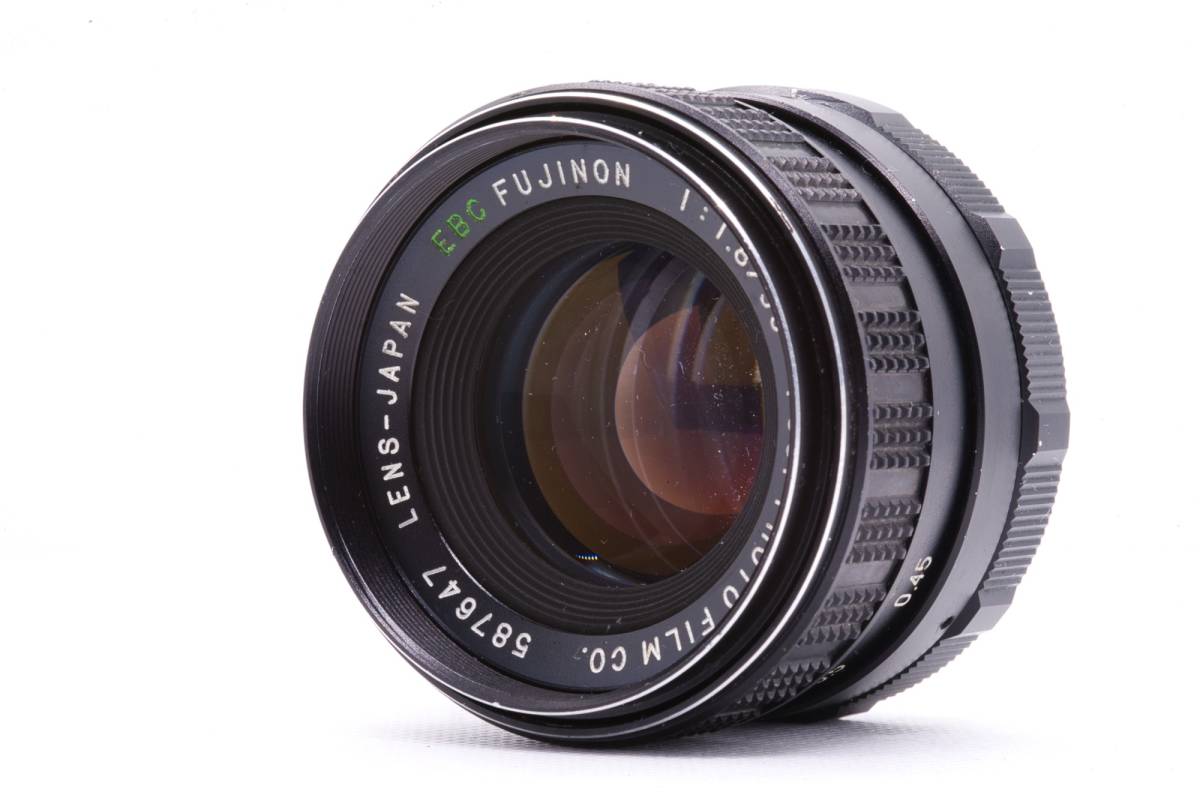 【美品】実写確認済み EBC FUJINON 55mm 1.8　前期型 オールドレンズ カビ くもりなく綺麗な光学 大口径 MF 高級単焦点レンズ_画像1