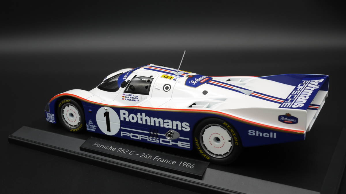 1:18 ポルシェ 962C ルマン 24h 1986 優勝 ロスマンズ仕様 #1 ドイツ限定_画像3