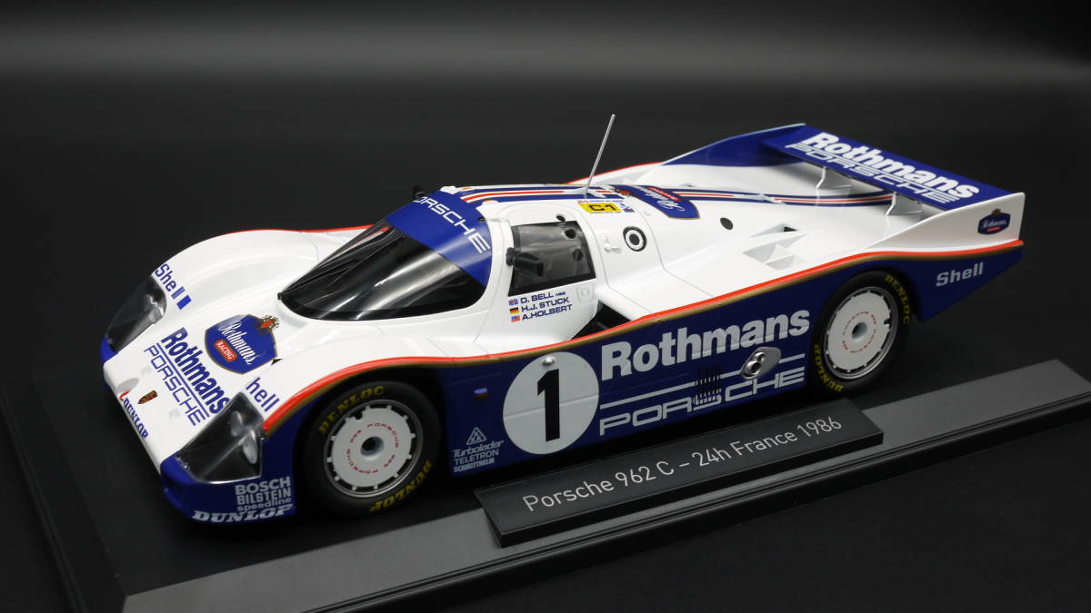 1:18 ポルシェ 962C ルマン 24h 1986 優勝 ロスマンズ仕様 #1 ドイツ限定_画像2