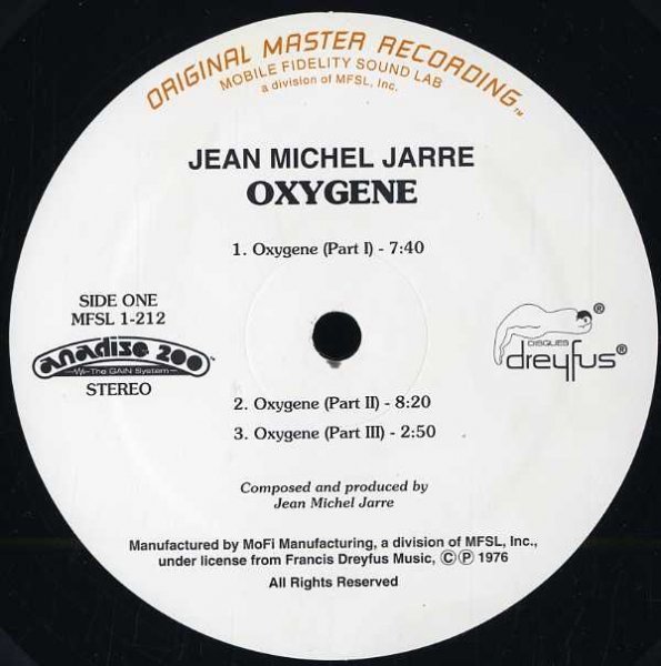 即決(LP)OXYGENE/JEAN MICHEL JARRE *LOFT, MOBILE FIDELITY SOUND LAB, 高音質ORIGINAL MASTER RECORDING_画像2